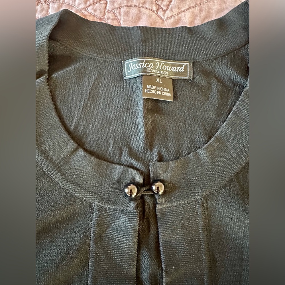 Jessica Howard black bolero shrug, XL - Picture 6 of 11